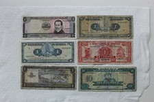 Usado, Notas da América Central, 1 Colon 1967, 1 Lempira 1965, 1 Córdoba 1962, total de 6 comprar usado  Enviando para Brazil