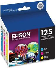 Usado, Cartucho de tinta genuíno Epson 125 3 peças amarelo ciano magenta EXP 3/2025 comprar usado  Enviando para Brazil
