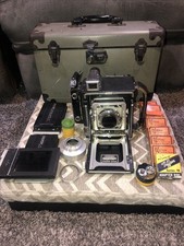 CÂMERA GRÁFICA GRAFLEX SPEED com LENTE EKTAR f-4.5 101mm em CAIXA com ACESSÓRIOS comprar usado  Enviando para Brazil