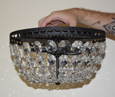 Candelabro cesta bateria luminária de teto semi-flush cristal acabamento coração preto, usado comprar usado Candelabro cesta bateria luminária de teto semi-flush cristal acabamento coração preto, usado comprar usado  Enviando para Brazil