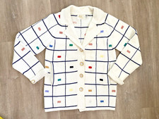 Jaqueta retrô vintage anos 60 mod suéter cardigã Lilly California Granny Cottage Core P comprar usado Jaqueta retrô vintage anos 60 mod suéter cardigã Lilly California Granny Cottage Core P comprar usado  Enviando para Brazil