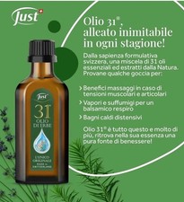 Używany, OLIO 31 Just ml 75 L'unico ORIGINALE SVIZZERO na sprzedaż  Wysyłka do Poland