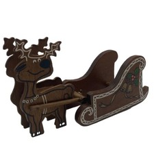 Vtg wooden reindeer for sale  Houston