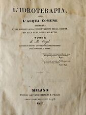 Idroterapia acqua comune usato  Brescia