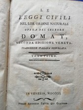 Domat leggi civili usato  Sora