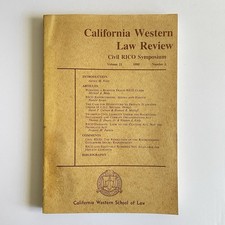 California Western School of Law Review - Civil RICO Symposium 1985 Book comprar usado  Enviando para Brazil
