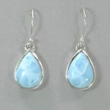 Usado, Brinco de prata 925 feito à mão com pedra preciosa Larimar joia do Dia dos Namorados SP-697 comprar usado  Enviando para Brazil