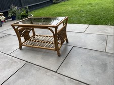 Wicker coffee table for sale  BASILDON