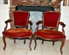 Paire fauteuils cabriolet d'occasion  Mer