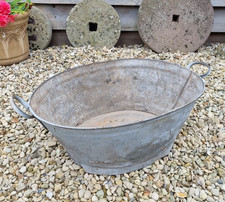 Vintage galvanised tin for sale  LEOMINSTER
