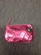 Pink zippered wristlet for sale  Staten Island