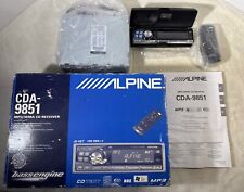 ALPINE CDA-9851 CD MP3 PLAYER Novo Com Caixa Manual E Controle Remoto Old School RARO comprar usado  Enviando para Brazil