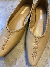 Sapatos baixos femininos Jil Sander bege coleção original comprar usado  Enviando para Brazil