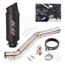 Deslizamento para CF-Moto 650MT 650NK 400NK tubo de escape preto sistema de pontas de silenciador, usado comprar usado  Enviando para Brazil