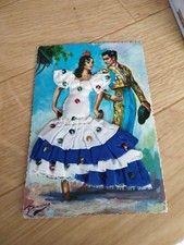 Carte postale tissu d'occasion  Pacy-sur-Eure