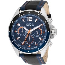Relógio masculino Invicta Racing cronógrafo GMT quartzo mostrador azul 49357 comprar usado  Enviando para Brazil
