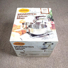 Vintage Sunbeam Mixmaster Deluxe 1-71 Branco 12 Velocidades 2 em 1 Suporte Mixer comprar usado Vintage Sunbeam Mixmaster Deluxe 1-71 Branco 12 Velocidades 2 em 1 Suporte Mixer comprar usado  Enviando para Brazil
