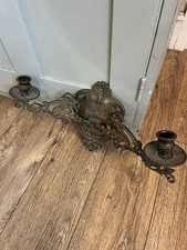 Antique brass sconce for sale  LOOE