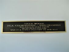 Placa de identificação Tiger Woods para um 2000 PGA Champ estojo de bandeira de golfe ou cartão de pontuação 1,5 X 6 comprar usado  Enviando para Brazil