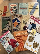 Vintage knitting stitchery for sale  LEYBURN