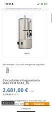 Cioccolattiera bagnomaria camu usato  Ragalna