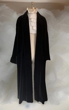 Black velvet coat for sale  TAMWORTH
