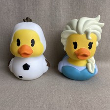 Disney Frozen: Elsa & Olaf Duckalooz Rubber Duckie (Juego x2) Jeep Baño Pato Juguete + segunda mano  Embacar hacia Mexico