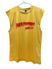 Camisa de ginástica amarela sem mangas, Hulkamania Forever, tamanho 3XL, roupas de treino comprar usado  Enviando para Brazil