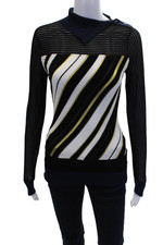 Suéter feminino Roland Mouret gola assimétrica manga longa preto tamanho XS, usado comprar usado  Enviando para Brazil