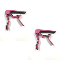 Capo de guitarra JMS pacote com 2 capo estilo gatilho rosa para guitarra acústica ou elétrica comprar usado  Enviando para Brazil