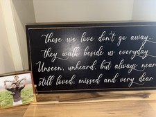 Memorial printed wooden for sale  Orem