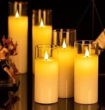 Flameless candles glass for sale  BEXHILL-ON-SEA