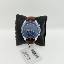 Relógio masculino Tommy Hilfiger Parker cronógrafo mostrador azul pulseira de couro marrom » comprar usado  Enviando para Brazil