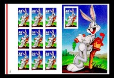 SCOTT #3137 - PAINEL DE FOLHA DE IMPRENSA BUGS BUNNY - ESQUERDA, PARA BAIXO comprar usado  Enviando para Brazil