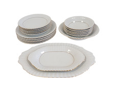 gold dinner service for sale  RUGBY