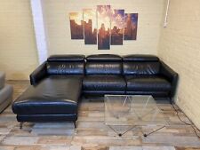 Elegant black leather for sale  HARROW