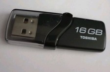 Pen stick preto Toshiba 16GB USB3.0 unidade de armazenamento flash alta velocidade com tampa comprar usado  Enviando para Brazil