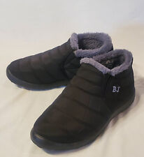 Botas de tornozelo femininas BJ forradas de pele de inverno tamanho 9 pretas comprar usado  Enviando para Brazil