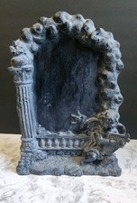 Querubim de gesso vintage com prateleira de parede de lira placa de giz comprar usado  Enviando para Brazil