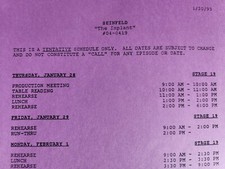 Seinfeld script implant for sale  Rockford