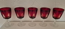 Luminarc red glasses for sale  UK