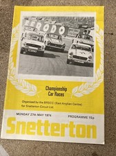 Programme race snetterton for sale  FAREHAM