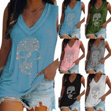 Womens summer skull for sale  UK