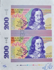 Wolne Miasto Gdansk (2017) - rare sheet + perforation CANCELED - Matej Gabris na sprzedaż  PL