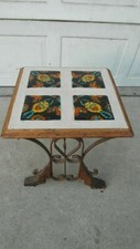 Usado, 1920S MESA DE CERÂMICA FERRO FORJADO MADEIRA RENASCIMENTO ESPANHOL CALIFÓRNIA AZULEJO TUDOR D&M comprar usado  Enviando para Brazil
