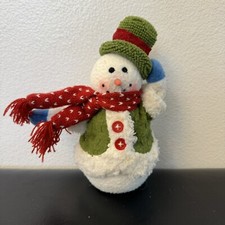 Boneco de neve de pelúcia com nariz de cenoura e bengala doce decoração de Natal 7"" comprar usado  Enviando para Brazil
