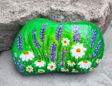 Bemalter stein lavendelwiese gebraucht kaufen  Zwickau