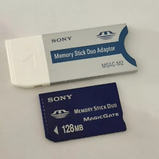 Cartão MS Sony 128MB Memory Stick Duo Magicgate para Sony câmera antiga gravador PSP comprar usado  Enviando para Brazil