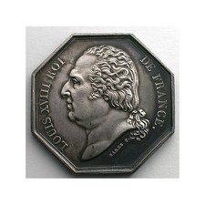 Jeton octogonal argent d'occasion  France