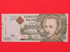 PARAGUAY (2005 RARO ESCASO COMO NUEVO SIN CIRCULAR) BILLETE DE 100.000 GUARANÍES RARO, COMO NUEVO SIN CIRCULAR segunda mano  Embacar hacia Argentina